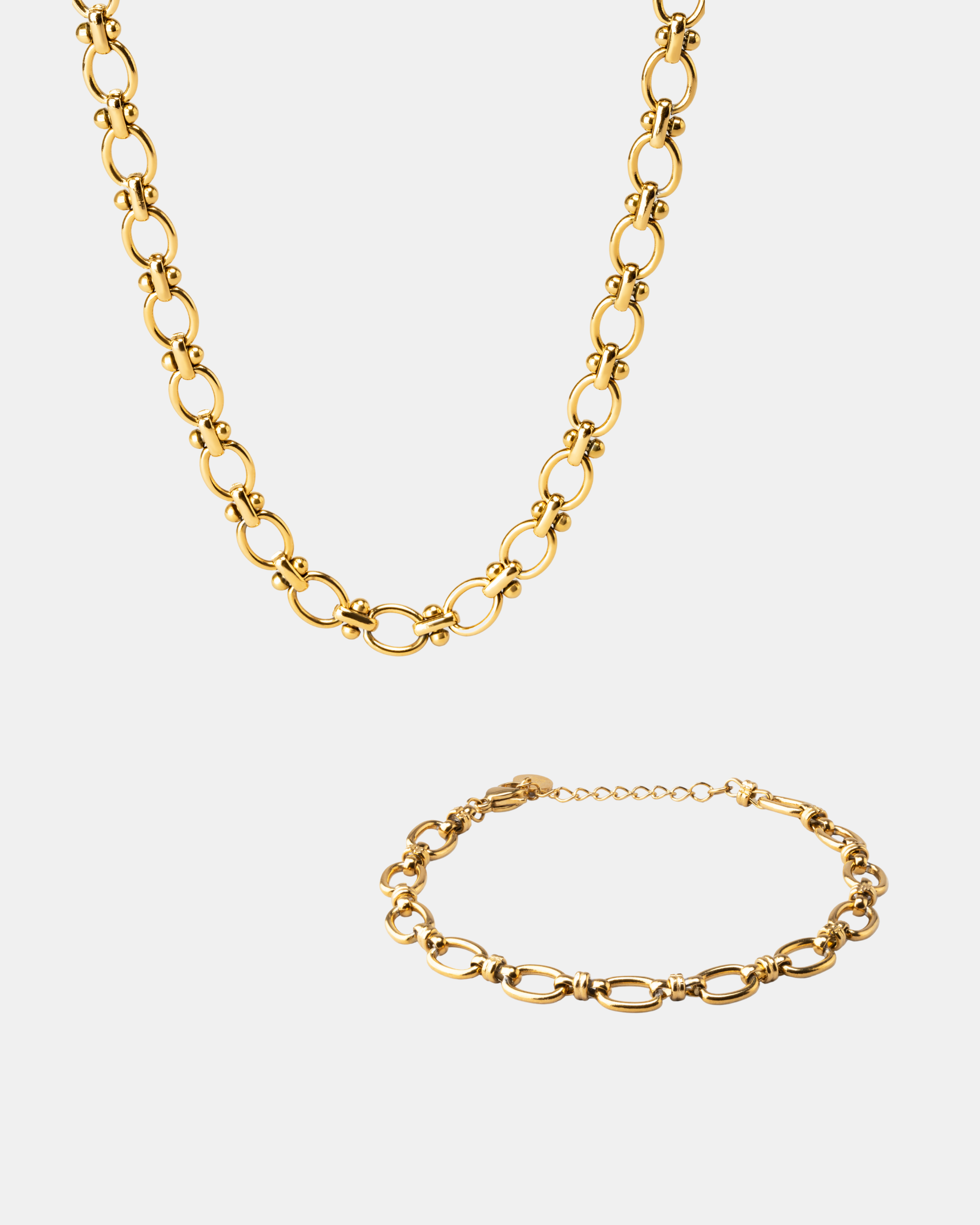 Duo collier Raspail & bracelet Haussmann